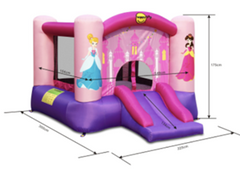 Jumping Castle - Small PINK (L3m x W2.25m x H1.75m) Includes a carry bag, electric blower and 4 ground pegs