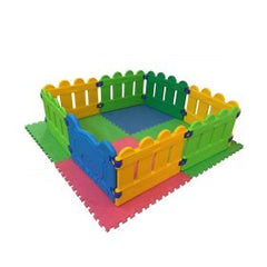 Play Pen - Small (2m x 2m) - Includes 8 walls and 4 soft play mats