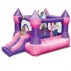 Jumping Castle - Medium PINK (L3.65m x W2.65m x H2.15m) Includes a carry bag, electric blower and 4 ground pegs