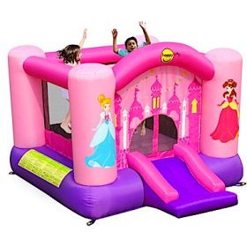 Jumping Castle - Small PINK (L3m x W2.25m x H1.75m) Includes a carry bag, electric blower and 4 ground pegs